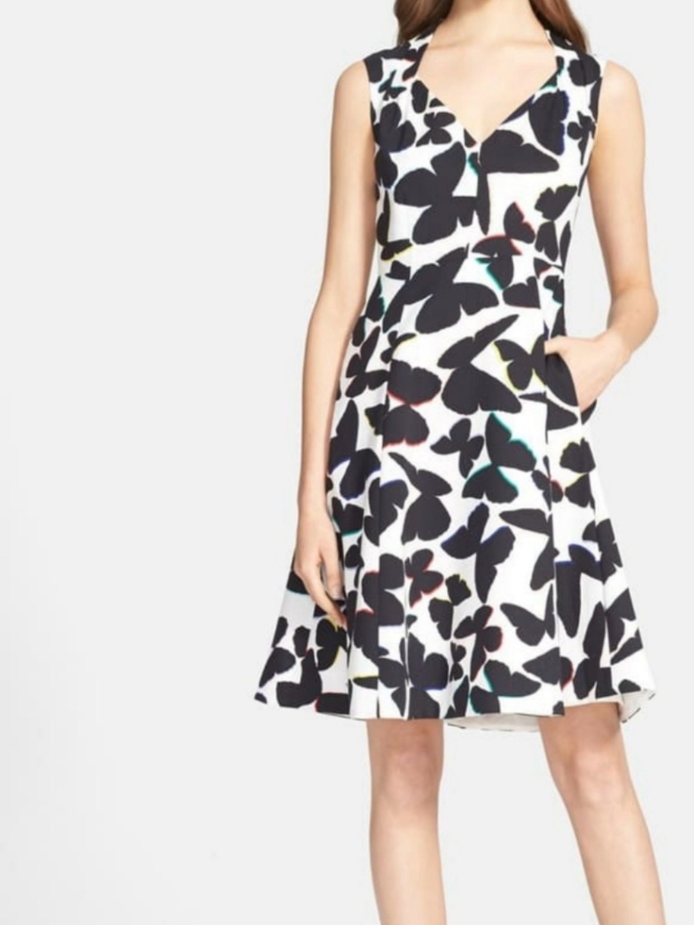 Kate Spade New York ‘butterfly’ Fit & Flare Dress Size 2 ~ Retail $448